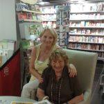 Suzie, seated at my book signing in Vence, France.